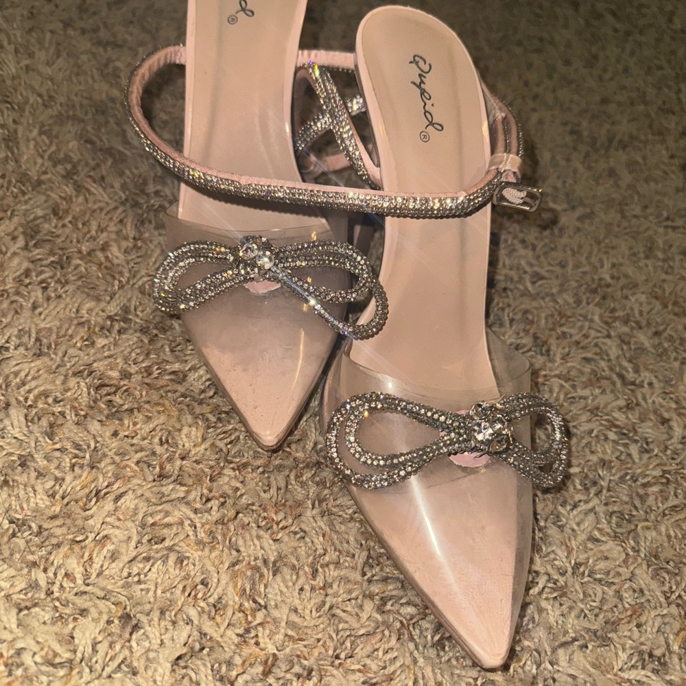 Elegant Rhinestone Embellished Heels